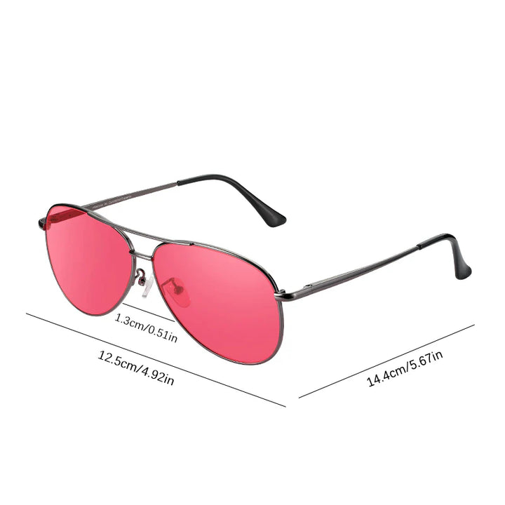 Pilestone - Aviator Classic Lens D Protan Colour Blind Glasses
